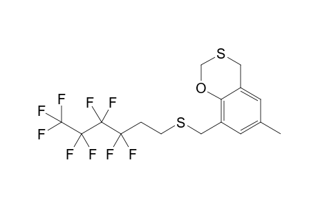 6-Methyl-8-(3,3,4,4,5,5,6,6,6-nonafluorohexylsulfanylmethyl)1,3-benzoxathian