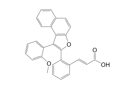 2-[-[1-(Acetylphenyl)furano[b]naphth-2-yl]phenylethenyl]-1-carboxylic acid