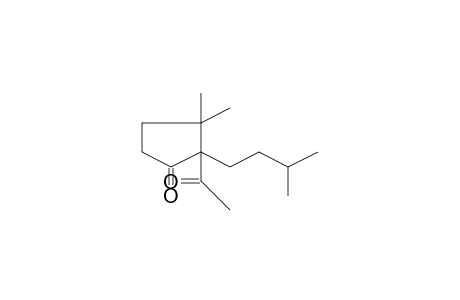 Cyclopentanone, 2-acetyl-3,3-dimethyl-2-(3-methylbutyl)-