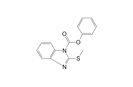 1H-benzimidazole-1-carboxylic acid, 2-(methylthio)-, phenyl ester