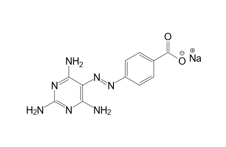 p-[(2,4,6-triaminopyrimidin-5-yl)azo]benzoic acid, sodium salt