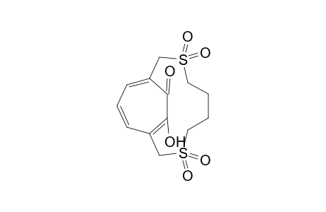 15-Hydroxy-14-oxo-3,8-dithiabicyclo(8.3.2)pentadeca-1(13),10(15),11-triene 3,3,8,8-tetraoxide