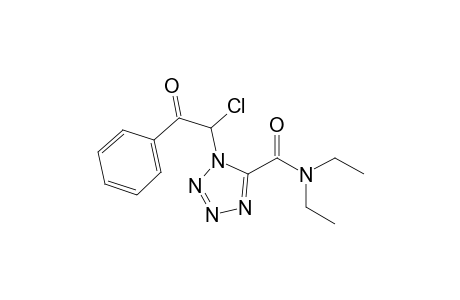 (+-)-1-(1-Chloro-2-phenyl-2-oxoethyl)-N,N-diethyl-1H-tetrazole-5-carboxamide