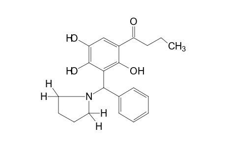 3'-[alpha-(1-Pyrrolidinyl)benzyl]-2',4',5'-trihydroxybutyrophenone