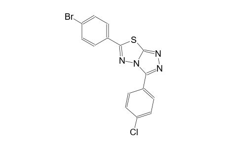 6-(4-bromophenyl)-3-(4-chlorophenyl)[1,2,4]triazolo[3,4-b][1,3,4]thiadiazole