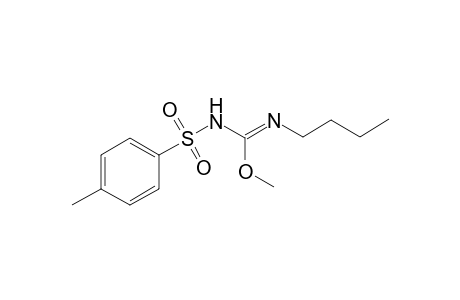 p-Toluenesulfonamide, N-methoxy(butylamino)methylidene