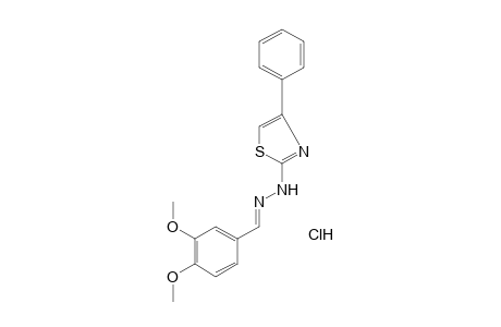 veratraldehyde, (4-phenyl-2-thiazolyl)hydrazone, monohydrochloride