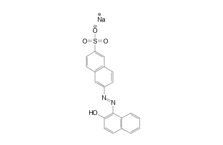 2-Naphthalenesulfonic acid, 6-[(2-hydroxy-1-naphthalenyl)azo]-, monosodium salt