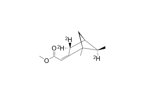 EXO-E-3,3,5-TRI-DEUTERO-2-(METHOXYCARBONYLMETHYLEN)-1,5-DIMETHYL-BICYCLO-[2.1.1]-HEXANE