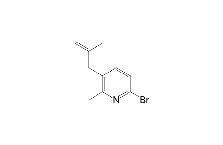 6-bromo-2-methyl-3-(2-methylallyl)pyridine