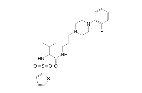 N-{3-[4-(2-fluorophenyl)-1-piperazinyl]propyl}-3-methyl-2-[(2-thienylsulfonyl)amino]butanamide