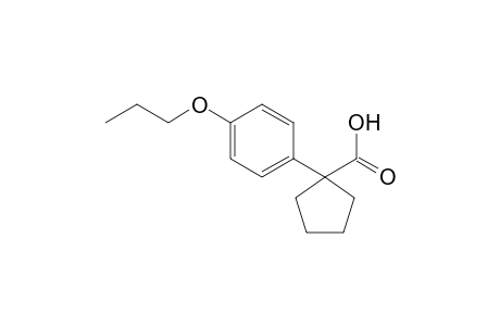 1-(4-Propoxyphenyl)cyclopentanecarboxylic acid