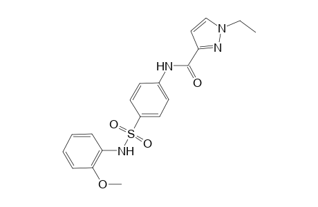 1-ethyl-N-{4-[(2-methoxyanilino)sulfonyl]phenyl}-1H-pyrazole-3-carboxamide