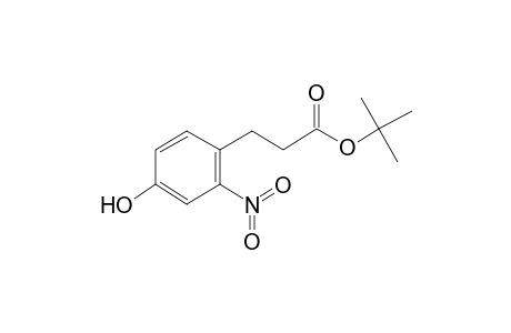 tert-Butyl 3-(4-hydroxy-2-nitro-phenyl)propanoate