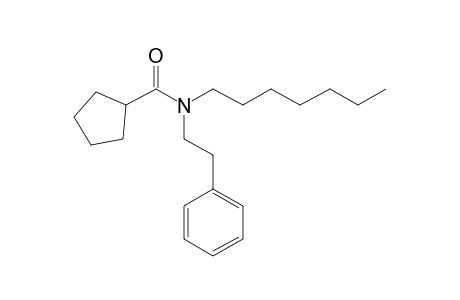 Cyclopentanecarboxamide, N-(2-phenylethyl)-N-heptyl-