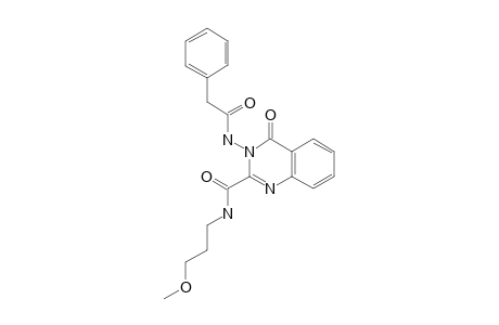 3,4-dihydro-N-(3-methoxypropyl)-4-oxo-3-(2-phenylacetamido)-2-quinazolinecarboxamide