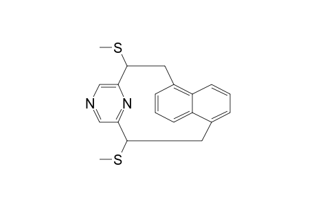 [2](1,5)Naphthaleno[2](2,6)pyrazinophane, 1,12-bis(methylthio)-