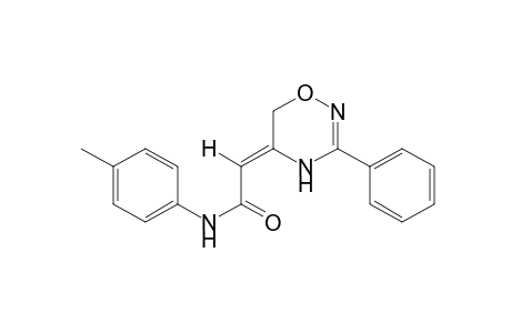 (Z)-3-phenyl-4H-1,2,4-oxadiazine-deta5(6H), alpha-aceto-p-toluidide