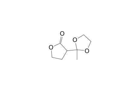 3-(2-Methyl-1,3-dioxolan-2-yl)-tetrahydro-2-furanone