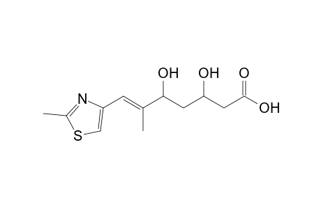 (E)-3,5-dihydroxy-6-methyl-7-(2-methyl-1,3-thiazol-4-yl)hept-6-enoic acid