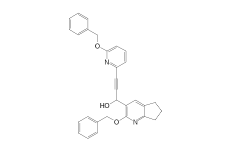 1-[2-(Benzyloxy)-6,7-dihydro-5H-cyclopenta[b]pyridine-3-yl]-3-[6-(benzyloxy)pyridin-2-yl]prop-2-yn-1-ol