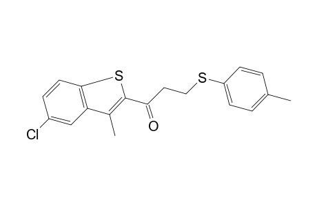 5-chloro-3-methylbenzo[b]thien-2-yl 2-(p-tolylthio)ethyl ketone