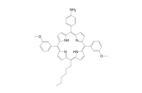 5-(4-Aminophenyl)-15-hexyl-10,20-bis(3-methoxyphenyl)porphyrin