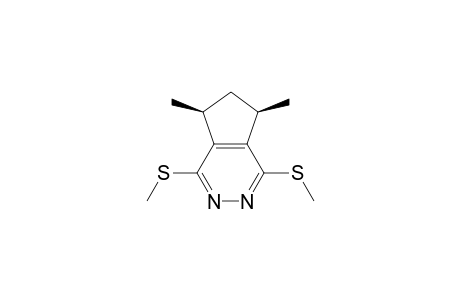 5H-Cyclopenta[d]pyridazine, 6,7-dihydro-5,7-dimethyl-1,4-bis(methylthio)-, cis-