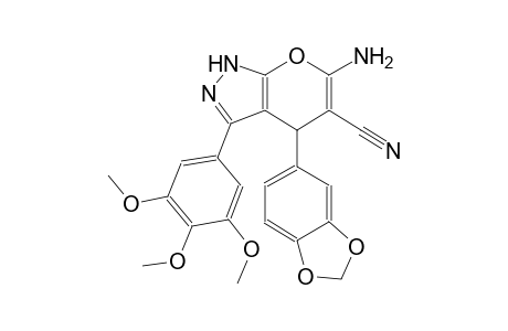 Pyrano[2,3-C]pyrazole-5-carbonitrile, 6-amino-4-(1,3-benzodioxol-5-yl)-1,4-dihydro-3-(3,4,5-trimethoxyphenyl)-