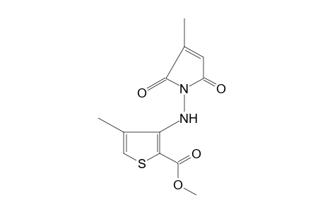 4-methyl-3-[(2-methylmaleimido)amino]-2-thiophenecarboxylic acid, methyl ester