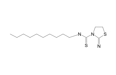 2-Imino-3-[N-decylthiocarbamyl]thiazolidine