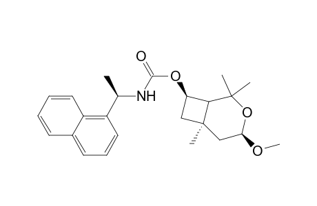 4-Methoxy-2,2,6-trimethyl-3-oxabicyclo(4.2.0)oct-8-yl ester of (1R-(1.alpha.,4.beta.,6.alpha.,8.beta.(R*)))-(1-(1-naphthalenyl)-ethyl)-carbamic acid