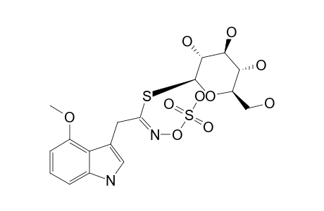 4-METHOXY-INDOL-3-YLMETHYL-GLUCOSINOLATE;4MI3M