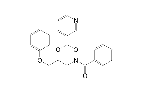 2H-1,5,2-dioxazine, 2-benzoyldihydro-4-(phenoxymethyl)-6-(3-pyridinyl)-