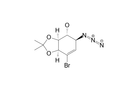[3aS-(3aalpha,4alpha,5beta,7aalpha)]-5-Azido-7-bromo-3a,4,5,7a-tetrahydro-2,2-dimethyl-1,3-benzodioxol-4-ol