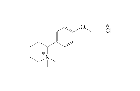 1,1-dimethyl-2-(p-methoxyphenyl)piperidinium chloride