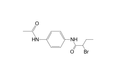 Butanamide, N-[4-(acetylamino)phenyl]-2-bromo-