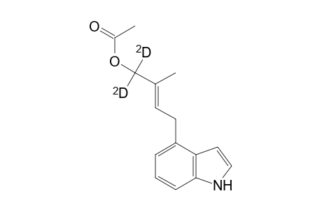 (2E)-4-(1H-indol-4-yl)-1,1-dideutero-2-methyl-2-butenyl acetate