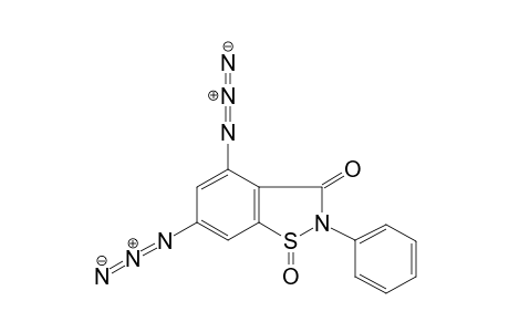 1,2-benzisothiazol-3(2H)-one, 4,6-diazido-2-phenyl-, 1-oxide