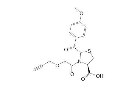 (2S,4R)-2-(p-Methoxybenzoyl)-N-(prop-2-ynyloxyacetyl)thiazolidine-4-carboxylic acid