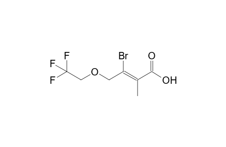 3-Bromo-4-(2',2',2'-trifluoroethoxy)-2-methyl-2-butenoic acid