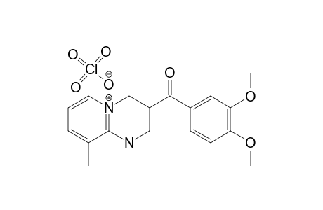 1,2,3,4-TETRAHYDRO-3-(3,4-DIMETHOXYBENZOYL)-9-METHYL-2H-PYRIDO-[1,2-A]-PYRIMIDINE-HYDROPERCHLORATE