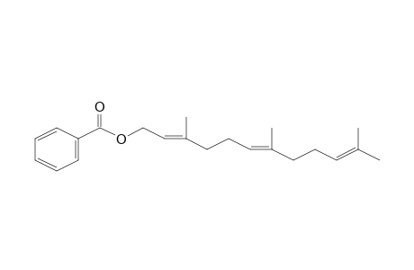 Benzoic acid, [(E,E)-3,7,11-trimethyl-2,6,10-dodecatrien-1-yl] ester