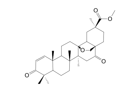 13.beta.,28-Epoxy-3,16-dioxo-olean-2-en-30-oic-acid,methylester