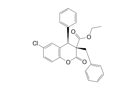 (3R*,4R*)-Ethyl 3-benzyl-6-chloro-2-oxo-4-phenylchroman-3-carboxylate