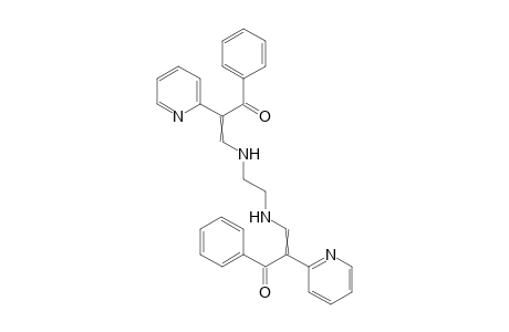 3,3'-(ethane-1,2-diylbis(azanediyl))bis(1-phenyl-2-(pyridin-2-yl)prop-2-en-1-one)