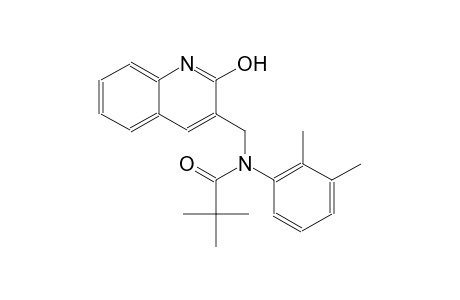 N-(2,3-dimethylphenyl)-N-[(2-hydroxy-3-quinolinyl)methyl]-2,2-dimethylpropanamide