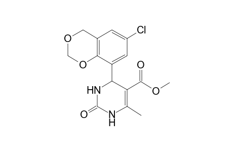 4-(6-Chloro-4H-1,3-benzodioxin-8-yl)-2-keto-6-methyl-3,4-dihydro-1H-pyrimidine-5-carboxylic acid methyl ester