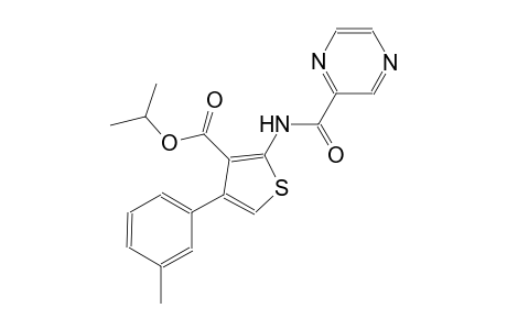 isopropyl 4-(3-methylphenyl)-2-[(2-pyrazinylcarbonyl)amino]-3-thiophenecarboxylate