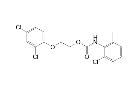 2-(2,4-dichlorophenoxy)ethanol, 2-chloro-6-methylcarbanilate